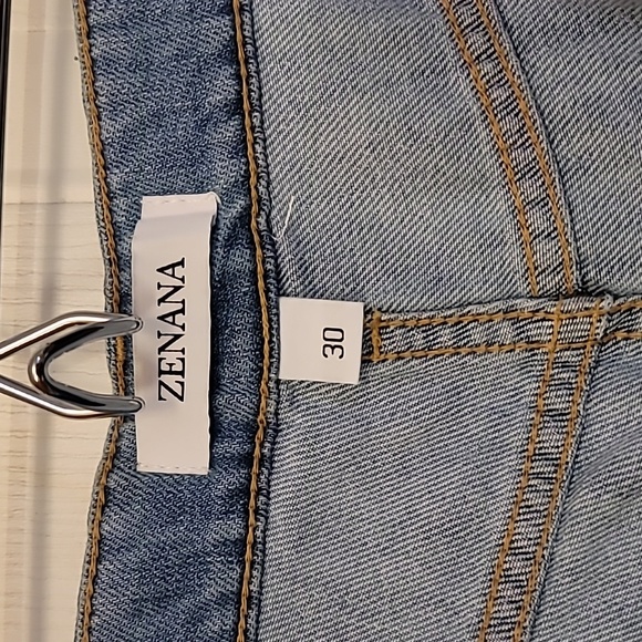 NWOT Zenana Wide Leg Denim Jean - Size 30 - Picture 4 of 5